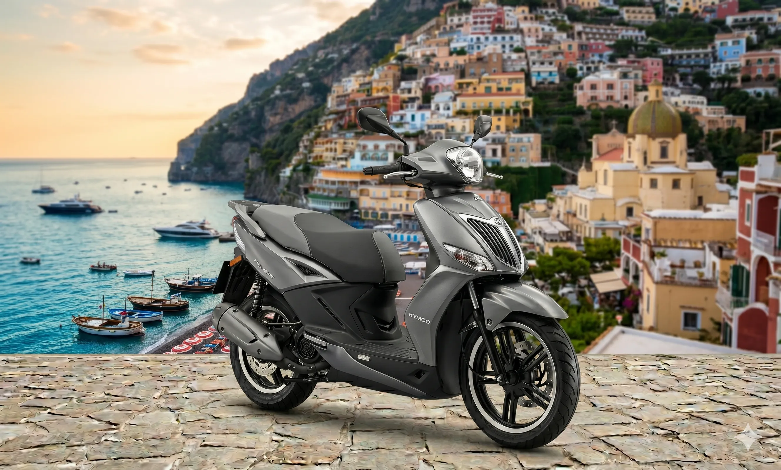 Kymco Agility 125 scooter rent in Positano