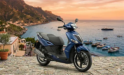 Kymco Agility 150 scooter hire in Amalfi