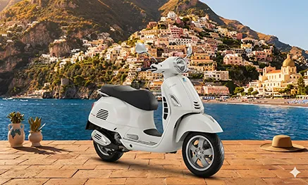 Piaggio Vespa GTS 125 rental in Praiano